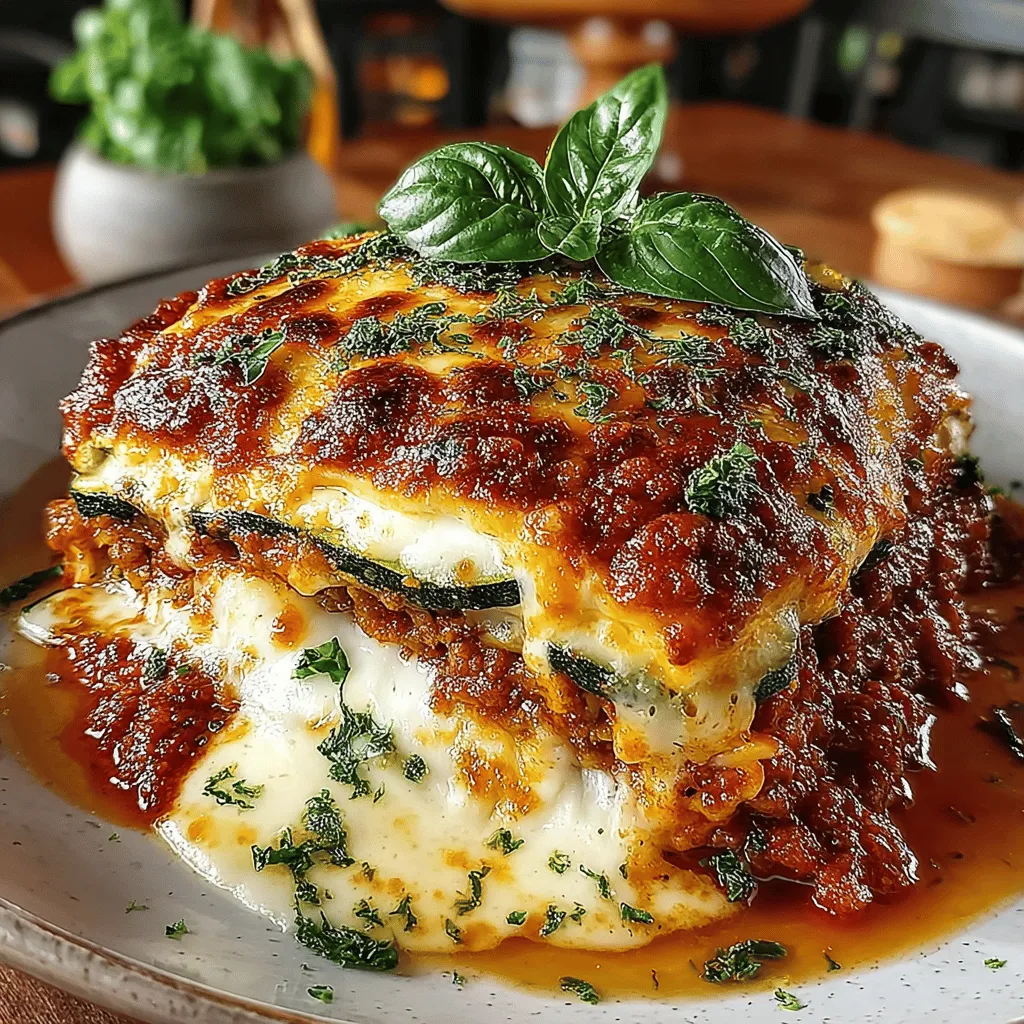 Lasagna has long been a beloved dish, known for its rich layers of pasta, savory meat, and creamy cheese. Traditional recipes often include ingredients like ground beef, béchamel sauce, and a generous helping of mozzarella cheese, creating a hearty meal that many cherish. However, as dietary preferences evolve and health-conscious eating becomes more popular, adaptations of this classic recipe are emerging. One such adaptation is the Zucchini Delight Lasagna—a vibrant, vegetarian alternative that swaps out the conventional pasta layers for slices of fresh zucchini.