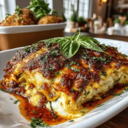 Lasagna has long been a beloved dish, known for its rich layers of pasta, savory meat, and creamy cheese. Traditional recipes often include ingredients like ground beef, béchamel sauce, and a generous helping of mozzarella cheese, creating a hearty meal that many cherish. However, as dietary preferences evolve and health-conscious eating becomes more popular, adaptations of this classic recipe are emerging. One such adaptation is the Zucchini Delight Lasagna—a vibrant, vegetarian alternative that swaps out the conventional pasta layers for slices of fresh zucchini.