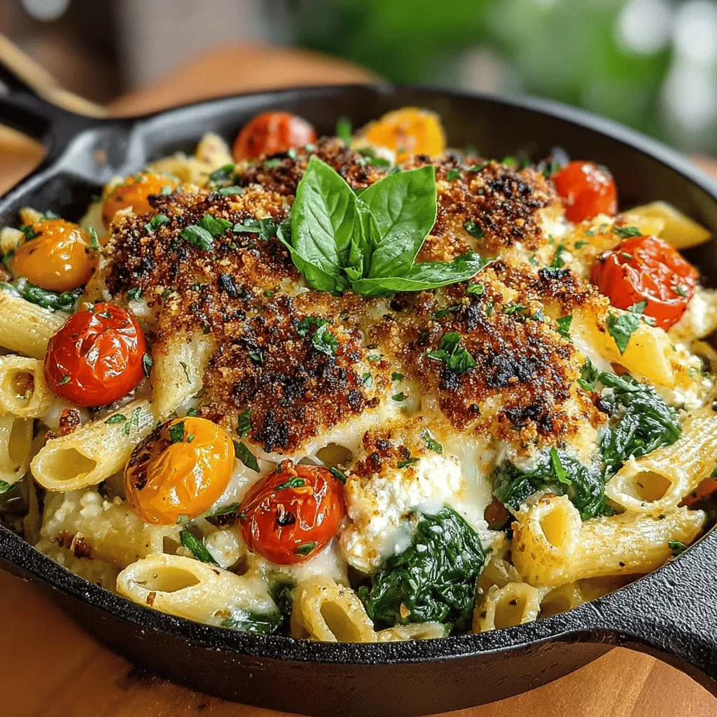 The Cheesy Tomato Feta Pasta Bake is a culinary masterpiece that encapsulates the essence of comfort food with a Mediterranean twist. This dish marries the creamy, tangy goodness of feta cheese with the vibrant sweetness of cherry tomatoes, creating an irresistible combination that is both satisfying and nourishing. Whether you’re looking for a quick weeknight dinner or a crowd-pleasing option for a casual gathering, this pasta bake is sure to impress. Not only is it simple to prepare, but it also bursts with flavor, making it a staple in many households.
