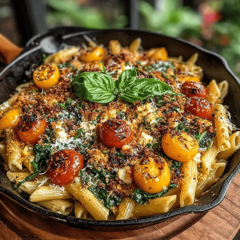 The Cheesy Tomato Feta Pasta Bake is a culinary masterpiece that encapsulates the essence of comfort food with a Mediterranean twist. This dish marries the creamy, tangy goodness of feta cheese with the vibrant sweetness of cherry tomatoes, creating an irresistible combination that is both satisfying and nourishing. Whether you’re looking for a quick weeknight dinner or a crowd-pleasing option for a casual gathering, this pasta bake is sure to impress. Not only is it simple to prepare, but it also bursts with flavor, making it a staple in many households.