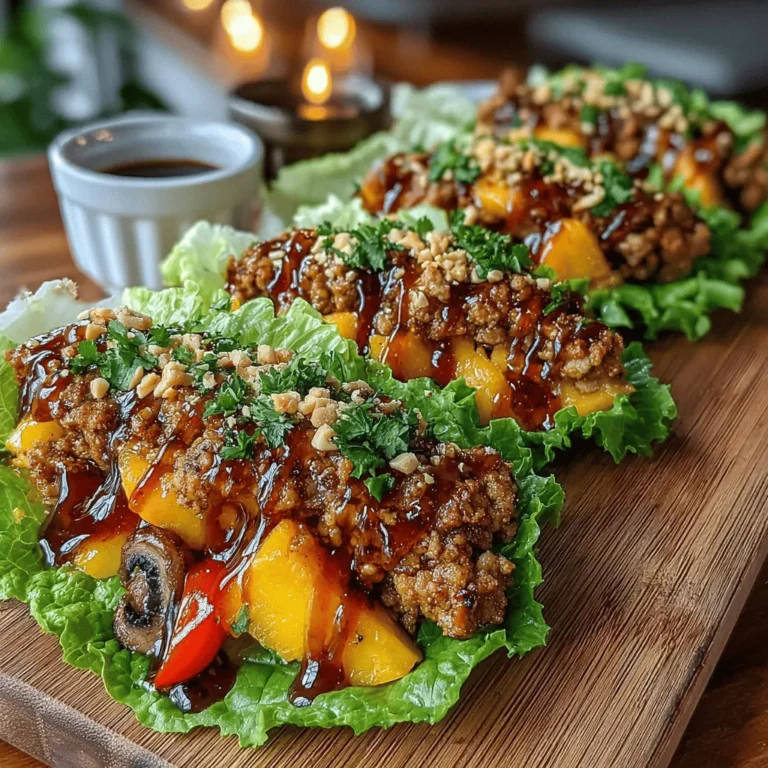 Turkey Lettuce Wraps with Peach Glaze is a culinary creation that brings together the wholesome goodness of lean turkey and the sweet, tangy flavor of fresh peaches. This dish stands out for its ability to marry a variety of textures and tastes, offering a delightful experience that is both satisfying and healthy. In a world increasingly focused on nutritious eating, lettuce wraps present a fantastic option for those looking to enjoy flavorful meals without the added carbs of traditional wraps.