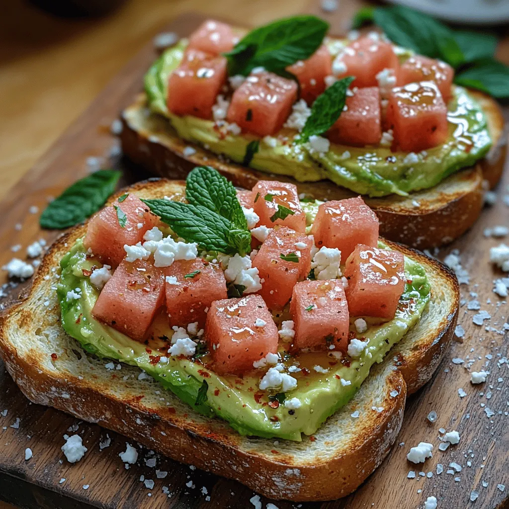 In recent years, avocado toast has surged in popularity, becoming a staple on breakfast and brunch menus around the world. This trendy dish is celebrated for its versatility, allowing endless combinations of toppings and bases that cater to various palates and dietary preferences. From classic avocado with a sprinkle of salt to more adventurous toppings like poached eggs and smoked salmon, the possibilities are nearly limitless. However, one unique and refreshing variation that deserves a spot at the table is Watermelon Avocado Toast Delight.