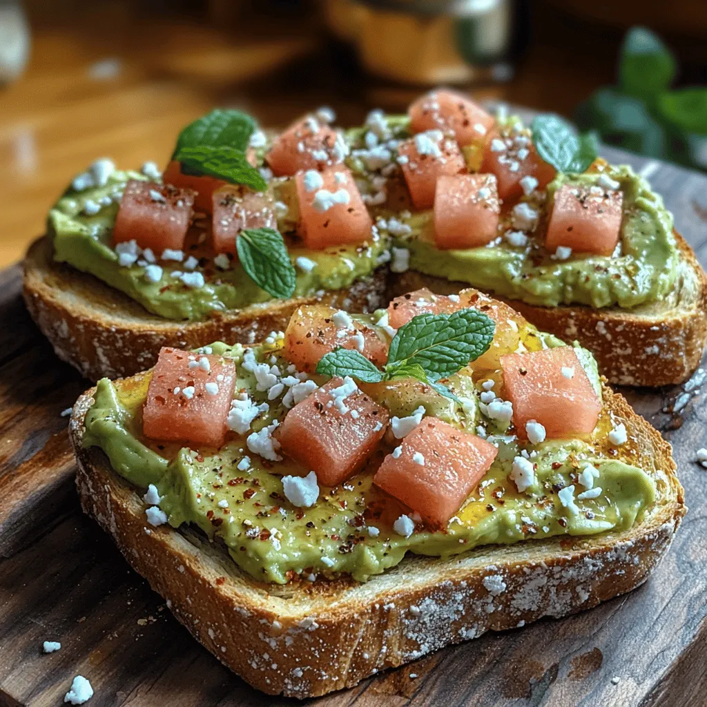 In recent years, avocado toast has surged in popularity, becoming a staple on breakfast and brunch menus around the world. This trendy dish is celebrated for its versatility, allowing endless combinations of toppings and bases that cater to various palates and dietary preferences. From classic avocado with a sprinkle of salt to more adventurous toppings like poached eggs and smoked salmon, the possibilities are nearly limitless. However, one unique and refreshing variation that deserves a spot at the table is Watermelon Avocado Toast Delight.