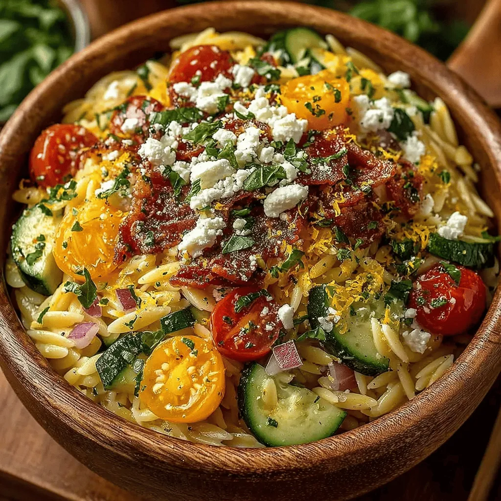 When it comes to bright, invigorating flavors, few dishes can rival the Zesty Lemon Basil Orzo Delight. This recipe seamlessly combines the tangy zest of fresh lemons with the aromatic essence of basil, creating a dish that's not only delicious but also refreshing and uplifting. The vibrant colors and bold flavors make it a feast for the senses, making it perfect for any occasion—whether served as a side dish at a summer barbecue or as a light main course on a busy weeknight.