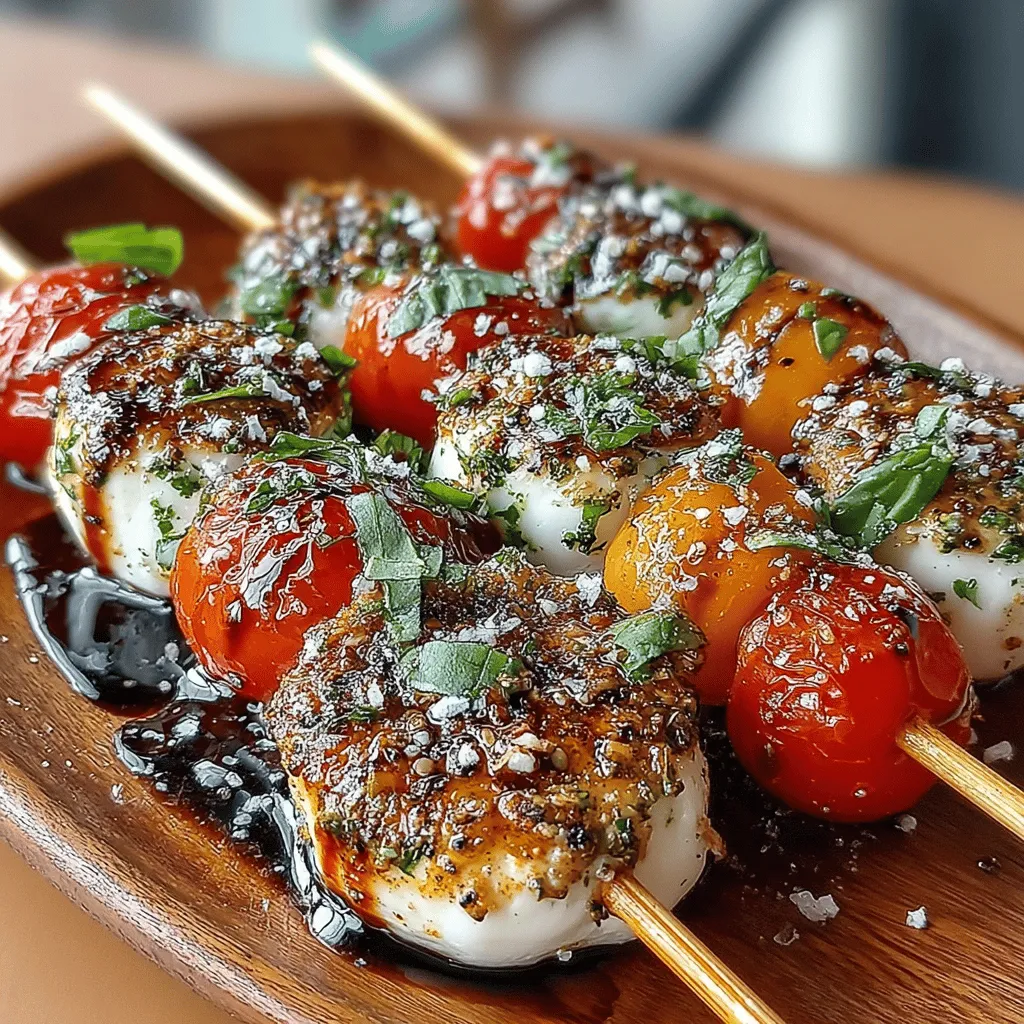 Originating from the picturesque isle of Capri, the Caprese salad is a celebration of Italian culinary tradition that has captured the hearts and palates of food lovers around the world. This simple yet elegant dish, featuring ripe tomatoes, creamy mozzarella, and fragrant basil, embodies the spirit of fresh ingredients and the Mediterranean lifestyle. Traditionally served as a salad, the Caprese has evolved in various forms, but none are quite as delightful as the modern iteration known as Caprese Bliss Skewers.