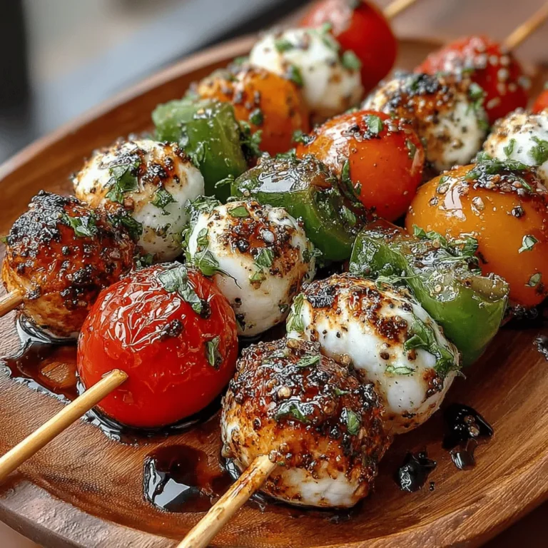 Originating from the picturesque isle of Capri, the Caprese salad is a celebration of Italian culinary tradition that has captured the hearts and palates of food lovers around the world. This simple yet elegant dish, featuring ripe tomatoes, creamy mozzarella, and fragrant basil, embodies the spirit of fresh ingredients and the Mediterranean lifestyle. Traditionally served as a salad, the Caprese has evolved in various forms, but none are quite as delightful as the modern iteration known as Caprese Bliss Skewers.