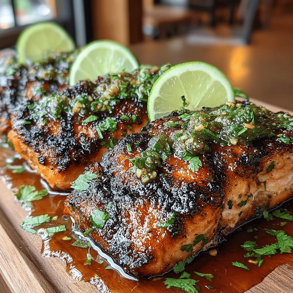 The enticing combination of sweetness from honey and the zesty brightness from lime creates a flavor profile that elevates grilled salmon to new heights. Honey Lime Grilled Salmon is not just a dish; it’s an experience that brings together the richness of the fish with the vibrant notes of citrus and sweetness. This recipe is perfect for those warm evenings when you want to enjoy a meal outdoors or when you're hosting a gathering with friends and family. The preparation is straightforward, making it an ideal choice for both novice cooks and seasoned chefs alike.