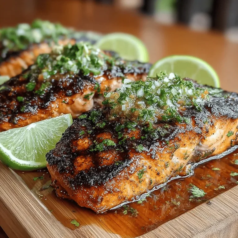 The enticing combination of sweetness from honey and the zesty brightness from lime creates a flavor profile that elevates grilled salmon to new heights. Honey Lime Grilled Salmon is not just a dish; it’s an experience that brings together the richness of the fish with the vibrant notes of citrus and sweetness. This recipe is perfect for those warm evenings when you want to enjoy a meal outdoors or when you're hosting a gathering with friends and family. The preparation is straightforward, making it an ideal choice for both novice cooks and seasoned chefs alike.