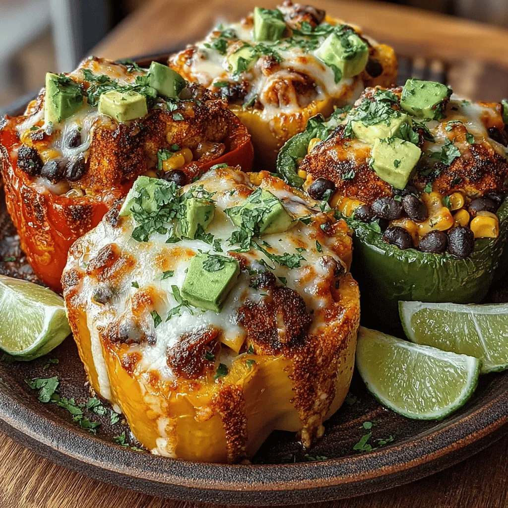 Discover a delightful fusion of flavors with our Loaded Chicken Fajita Stuffed Peppers. This vibrant dish not only tantalizes the taste buds but also presents an eye-catching feast with its bright colors and hearty filling. Combining wholesome bell peppers with a savory blend of chicken, vegetables, and spices, this recipe is perfect for any occasion, whether you're hosting a family dinner or preparing a quick weeknight meal.
