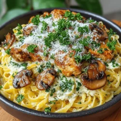 Garlic Butter Mushroom Chicken Noodles: A Culinary Delight
