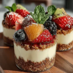 Delight in the simplicity and elegance of Luscious No-Bake Cheesecake Fruit Cups, a dessert that seamlessly combines the creamy richness of classic cheesecake with the vibrant flavors of fresh fruit. This innovative dessert is not only visually appealing but also incredibly easy to prepare, making it perfect for any occasion—from casual family gatherings to sophisticated celebrations. In this article, we will provide you with a comprehensive guide to creating these delightful treats, covering everything from the ingredients you'll need to step-by-step instructions on assembling the perfect cheesecake cups.