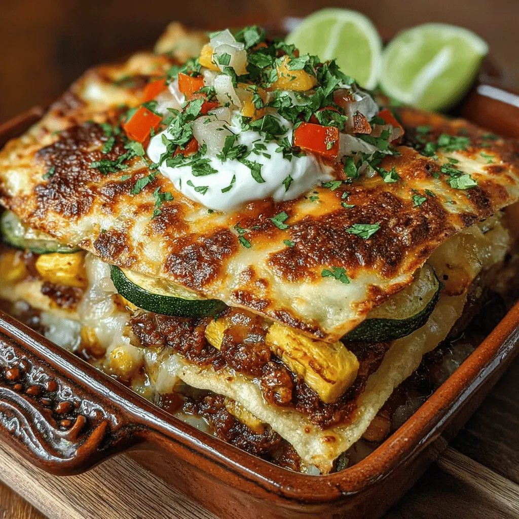 As the sun shines brightly and the days stretch longer, summer offers a bounty of vibrant, fresh produce that tantalizes the senses. One dish that truly embodies the spirit of the season is the Sun-Kissed Summer Veggie Tortilla Casserole. This delightful recipe combines an array of colorful vegetables, layers of hearty corn tortillas, and a medley of spices, creating a comforting yet invigorating meal perfect for any occasion. Whether you're hosting a family gathering, preparing a quick weeknight dinner, or looking for a nutritious meal prep option, this casserole is sure to impress.