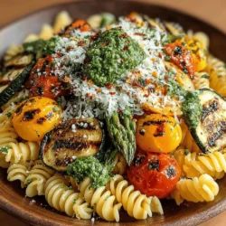 Grilled Veggie Pesto Pasta Salad is a vibrant and refreshing dish that perfectly marries the rich flavors of grilled vegetables with the aromatic essence of fresh pesto. This delightful salad is not only a feast for the eyes with its colorful array of ingredients but also a wholesome option for those seeking a nutritious meal. The appeal of this dish lies in its ability to bring together the smoky flavors from the grill and the bright, fresh notes from seasonal produce, making it an excellent choice for summer picnics, barbecues, or a light weeknight dinner.