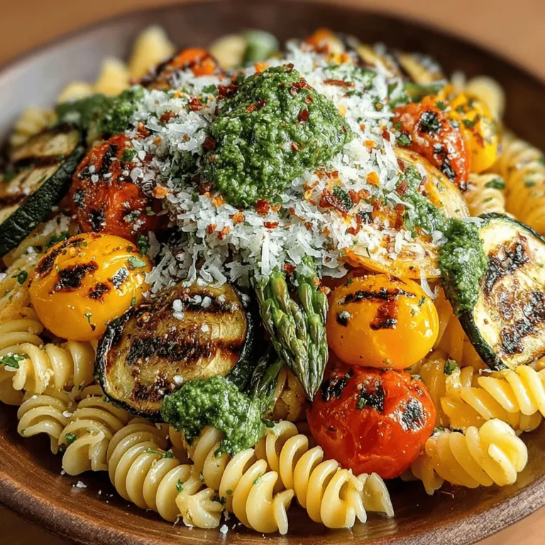 Grilled Veggie Pesto Pasta Salad is a vibrant and refreshing dish that perfectly marries the rich flavors of grilled vegetables with the aromatic essence of fresh pesto. This delightful salad is not only a feast for the eyes with its colorful array of ingredients but also a wholesome option for those seeking a nutritious meal. The appeal of this dish lies in its ability to bring together the smoky flavors from the grill and the bright, fresh notes from seasonal produce, making it an excellent choice for summer picnics, barbecues, or a light weeknight dinner.