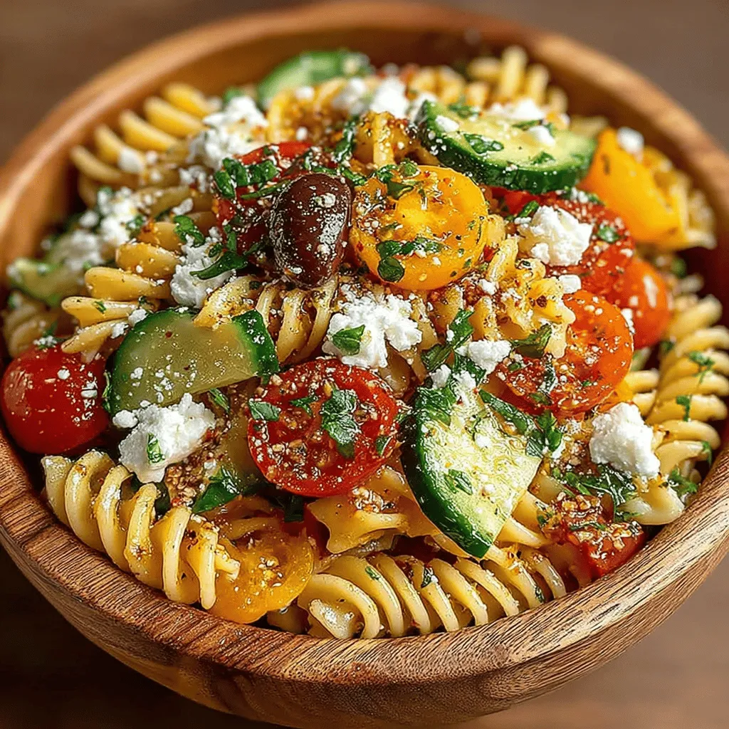 The magic of Chilled Mediterranean Bliss Pasta lies not just in its simplicity but also in the quality of its ingredients. Each component plays a crucial role in creating a harmonious balance of flavors and textures.
