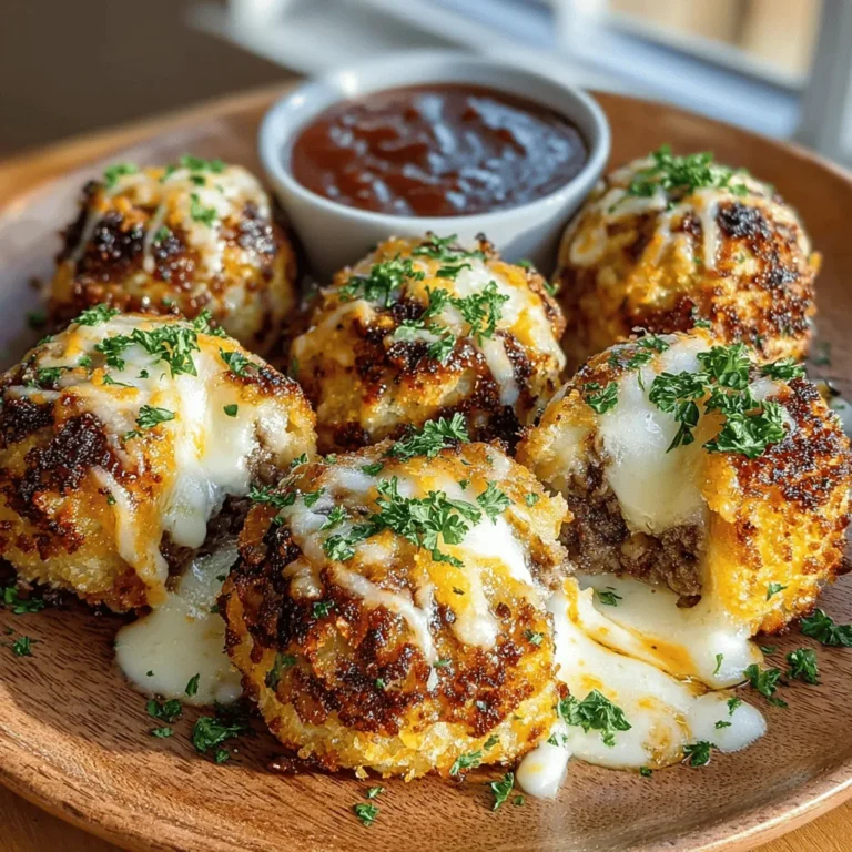 To elevate the flavor and texture of your crispy air fryer mozzarella stuffed meatballs, a seasoned breadcrumb coating is essential. This step not only adds a delightful crunch but also enhances the overall taste profile of the dish.
