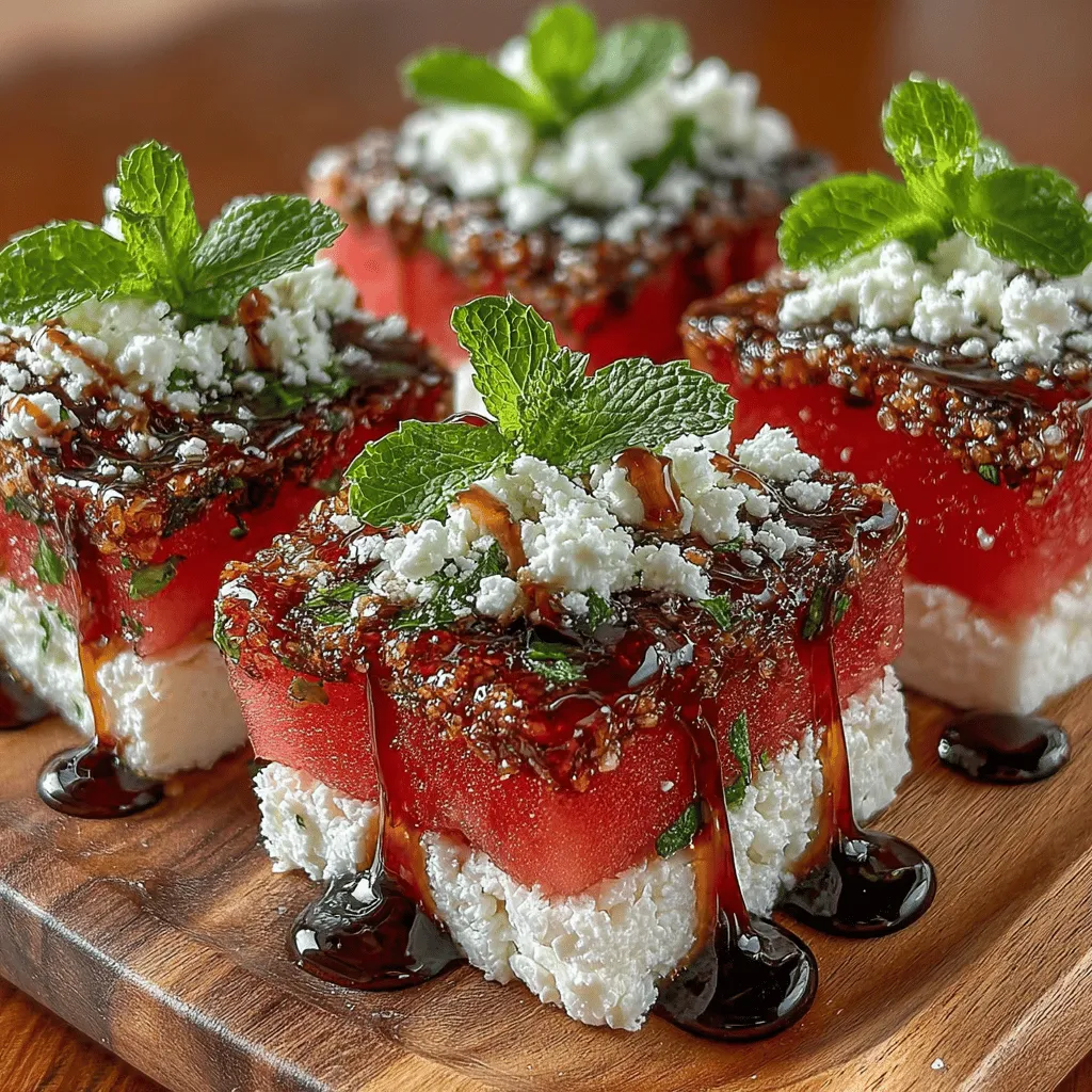 As the warm days of summer roll in, there’s nothing quite like a light, refreshing dish to invigorate your palate and keep you cool. Enter Watermelon Feta Mint Bites—an exquisite combination of sweet, juicy watermelon, creamy feta cheese, and the invigorating freshness of mint. This dish not only captures the essence of summer but also brings together vibrant flavors and nutritious ingredients, making it an ideal choice for any occasion.