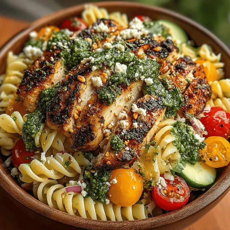 As the warm weather rolls in, the desire for light and refreshing meals becomes more pronounced. Enter the Chill Out Chicken Pesto Pasta Bowls, a vibrant dish that perfectly captures the essence of summer dining. This recipe is not just a simple pasta salad; it’s a delightful combination of flavors and textures that provide a satisfying meal, making it ideal for everything from family dinners to potluck parties. The bright colors and fresh ingredients create an inviting presentation that’s sure to impress your guests.