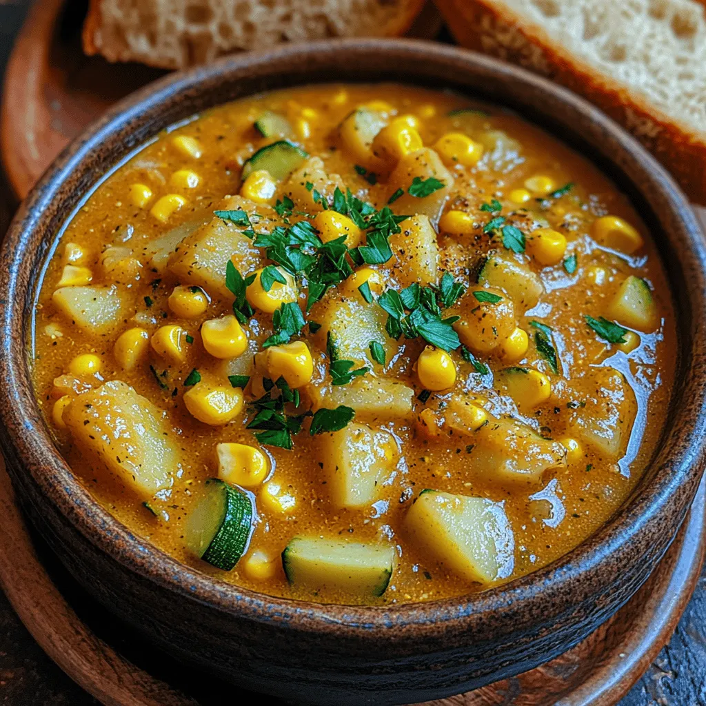 What makes this chowder truly special is its celebration of seasonal ingredients. Corn, with its sweet and juicy kernels, offers a delightful burst of flavor that pairs perfectly with the tender, mild taste of zucchini. Both vegetables are at their peak during the summer months, but with a little creativity, you can enjoy this chowder year-round. Fresh corn can be found at local farmers' markets or grocery stores, and if you’re in a pinch, frozen corn works just as well. Zucchini, on the other hand, is often abundant in home gardens, making it an easy choice for this recipe.