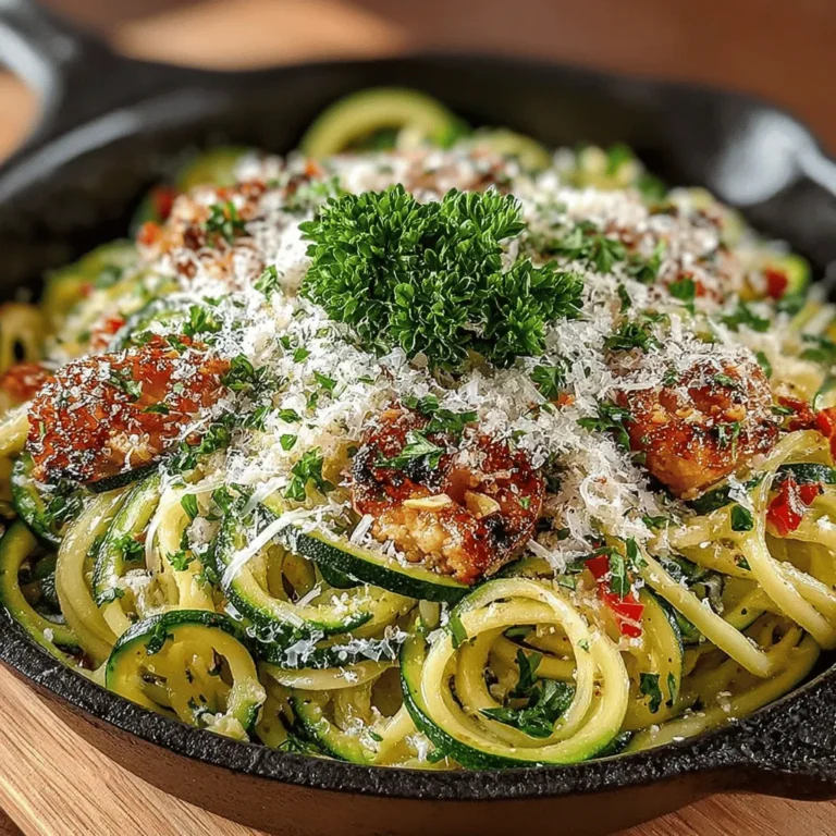 In the ever-evolving landscape of culinary trends, zoodles—zucchini noodles—have emerged as a beloved alternative to traditional pasta. This innovative dish caters not only to health-conscious eaters but also to those seeking to add a vibrant twist to their meals. Garlic Parmesan Zoodles embody the essence of this trend, offering a delightful combination of flavors that is both simple to prepare and nutritionally beneficial.