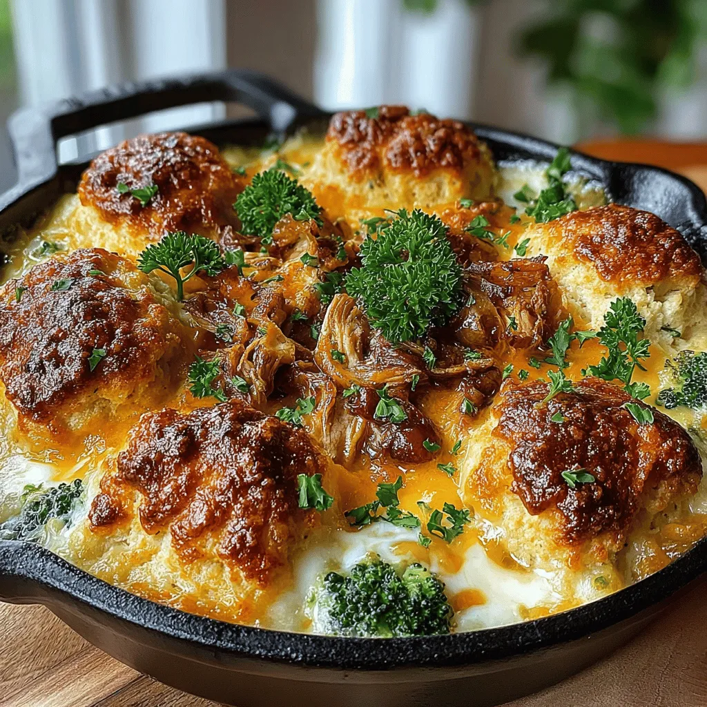 Have you ever stumbled upon a recipe that instantly makes you feel at home? For many, that dish is the Creamy Chicken Broccoli Biscuit Bake. This hearty casserole is like a warm hug on a chilly evening, combining tender pieces of chicken, vibrant green broccoli, and fluffy biscuit goodness, all enveloped in a creamy sauce. The first time I made this recipe was on a rainy Sunday afternoon, when I craved something comforting for dinner. As the aroma wafted through my kitchen, it felt like a nostalgic embrace, reminiscent of family gatherings and cozy nights in. Today, I'm thrilled to share this recipe with you, along with tips, variations, and serving suggestions to make it your own.