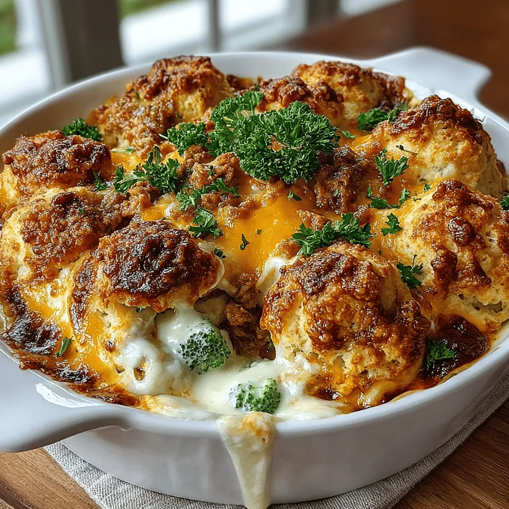 Have you ever stumbled upon a recipe that instantly makes you feel at home? For many, that dish is the Creamy Chicken Broccoli Biscuit Bake. This hearty casserole is like a warm hug on a chilly evening, combining tender pieces of chicken, vibrant green broccoli, and fluffy biscuit goodness, all enveloped in a creamy sauce. The first time I made this recipe was on a rainy Sunday afternoon, when I craved something comforting for dinner. As the aroma wafted through my kitchen, it felt like a nostalgic embrace, reminiscent of family gatherings and cozy nights in. Today, I'm thrilled to share this recipe with you, along with tips, variations, and serving suggestions to make it your own.