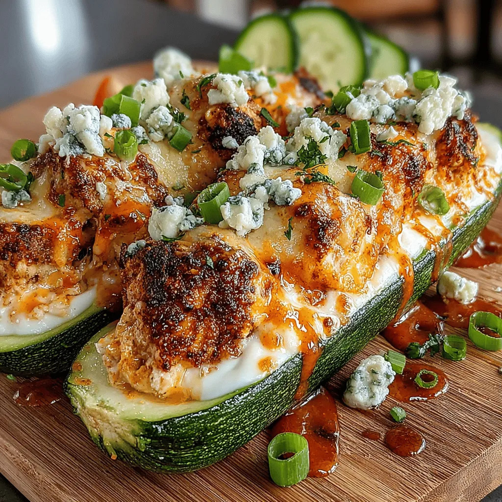In the world of comfort food, few dishes capture the essence of flavor and satisfaction quite like Buffalo chicken. The tantalizing combination of spicy buffalo sauce and tender chicken is a favorite for many, but it can often be heavy and calorie-laden. Enter Buffalo Chicken Stuffed Zucchini Boats, a creative and nutritious take on this classic dish that not only satisfies your cravings but also fits seamlessly into a health-conscious lifestyle. These zucchini boats serve as the perfect vessel for a rich and spicy filling, making them a delightful option for lunch, dinner, or even appetizers for your next gathering.