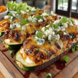 In the world of comfort food, few dishes capture the essence of flavor and satisfaction quite like Buffalo chicken. The tantalizing combination of spicy buffalo sauce and tender chicken is a favorite for many, but it can often be heavy and calorie-laden. Enter Buffalo Chicken Stuffed Zucchini Boats, a creative and nutritious take on this classic dish that not only satisfies your cravings but also fits seamlessly into a health-conscious lifestyle. These zucchini boats serve as the perfect vessel for a rich and spicy filling, making them a delightful option for lunch, dinner, or even appetizers for your next gathering.