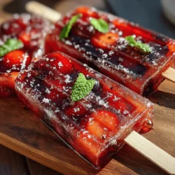 As the days grow warmer and the sun shines brighter, nothing quite captures the essence of summer like a popsicle. This season, elevate your frozen treat game with Grilled Cherry Popsicles, a delightful concoction that marries the natural sweetness of fresh cherries with a smoky twist from the grill. This innovative recipe is not just about cooling down; it’s about savoring the rich flavors of summer in every bite.