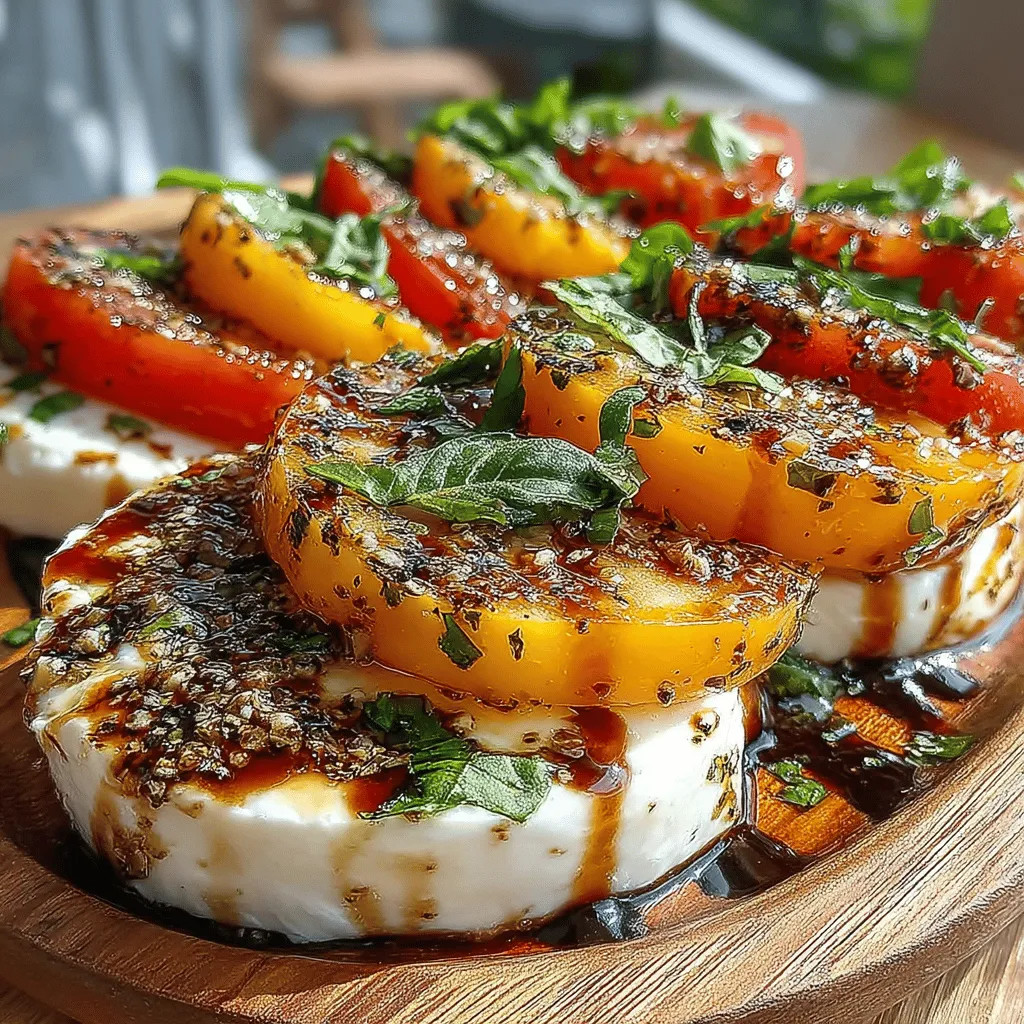 As summer approaches, the allure of fresh, seasonal ingredients beckons us to create dishes that are not only flavorful but also visually appealing. One such dish that perfectly encapsulates the essence of summer is the Peach & Mozzarella Delight. This delightful salad harmoniously combines the sweetness of ripe peaches with the creaminess of fresh mozzarella, resulting in a dish that is both refreshing and satisfying. Its simplicity and elegance make it an ideal choice for summer gatherings, picnics, or light meals on warm evenings.