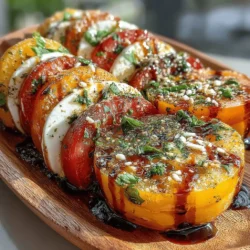 As summer approaches, the allure of fresh, seasonal ingredients beckons us to create dishes that are not only flavorful but also visually appealing. One such dish that perfectly encapsulates the essence of summer is the Peach & Mozzarella Delight. This delightful salad harmoniously combines the sweetness of ripe peaches with the creaminess of fresh mozzarella, resulting in a dish that is both refreshing and satisfying. Its simplicity and elegance make it an ideal choice for summer gatherings, picnics, or light meals on warm evenings.