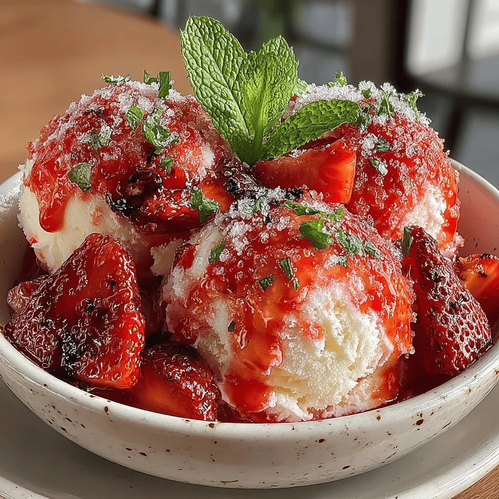Creating Grilled Strawberry Bliss Ice Cream is a delightful process that combines the natural sweetness of strawberries with a creamy, homemade ice cream base. This recipe is perfect for summer gatherings or a cozy night in. Let’s dive into the detailed steps for making this indulgent treat.