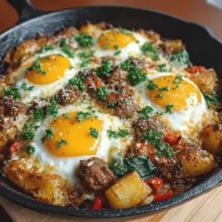 There’s something wonderfully comforting about a hearty breakfast that warms the soul and fuels your day. I remember those chilly mornings as a child when my mother would whip up a steaming skillet of breakfast goodness, filling our home with a blend of savory aromas that beckoned us to the table. Today, I want to share a recipe that captures that same spirit of warmth and satisfaction: the Hearty Sausage Potato Egg Breakfast Skillet. It’s a dish that not only brings back fond memories but also serves as a delicious and nutritious start to any day.