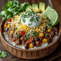 Chili rice bowls have gained immense popularity in the culinary world, celebrated for their robust flavors, satisfying textures, and nutritional balance. The Chili Rice Bowl Bonanza is an exciting take on this beloved dish, merging a variety of ingredients to create a meal that is not only delicious but also adaptable to different dietary preferences. Whether you are a meat lover or a plant-based eater, this recipe caters to all, ensuring everyone can enjoy a hearty serving.
