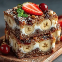 Creamy Banana Oat Bliss Bars: Recipe Completion and Serving Suggestions