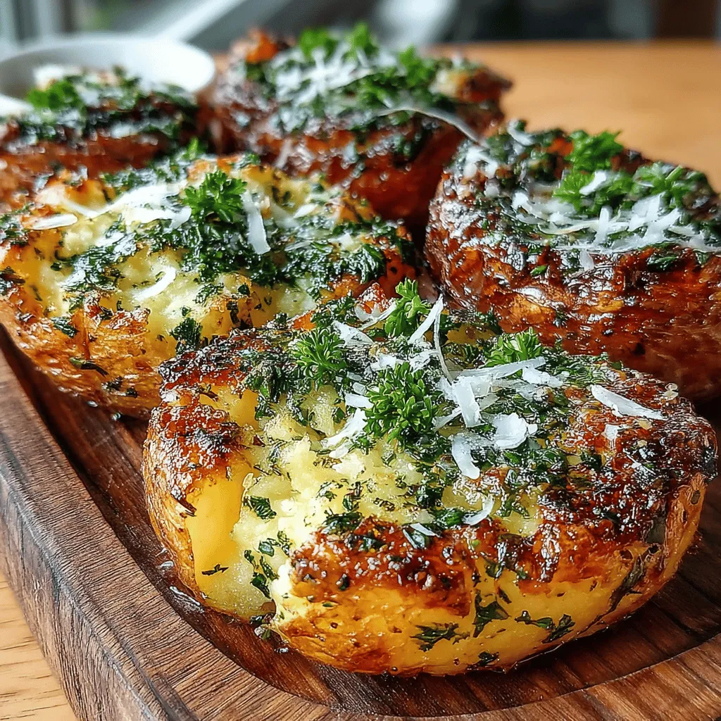 Comfort food holds a special place in our hearts, often evoking memories of family gatherings, cozy evenings at home, and the simple joy of sharing a meal with loved ones. Among the myriad of comfort food options available, few ingredients are as universally beloved as the humble potato. Potatoes are incredibly versatile, gracing tables across various cuisines and cultures, from creamy mashed potatoes to crispy French fries. Today, we elevate this classic ingredient with a delightful twist: Herb-Infused Smashed Garlic Potatoes. This dish enhances the traditional smashed potato recipe by infusing it with fresh herbs and aromatic garlic, creating a vibrant and mouthwatering experience.