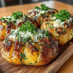 Herb-Infused Smashed Garlic Potatoes: A Flavorful Delight
