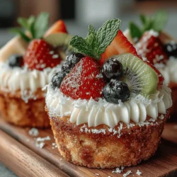 In the world of baking, innovation knows no bounds. One delightful creation that has gained popularity among home bakers and food enthusiasts alike is the Fruity Delight Pizza Muffins. These unique treats offer a whimsical blend of sweet and savory flavors, transforming the traditional muffin into a playful, fruit-filled delight. With their vibrant colors and mouthwatering taste, Fruity Delight Pizza Muffins are perfect for breakfast, snacks, or even dessert, making them a versatile choice for any occasion.