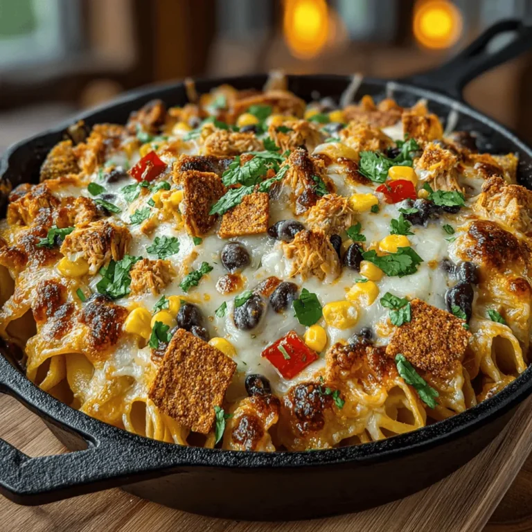 If you're looking for a dish that combines comforting pasta with the bold flavors of southwestern cuisine, look no further than the Spicy Hatch Chili Pasta Nacho Bake. This unique recipe fuses the hearty goodness of pasta with the spicy kick of Hatch green chiles, creating a mouthwatering meal that's perfect for any occasion. Whether you're planning a cozy family dinner, hosting friends for game night, or attending a potluck, this dish is sure to impress with its vibrant flavors and satisfying texture.
