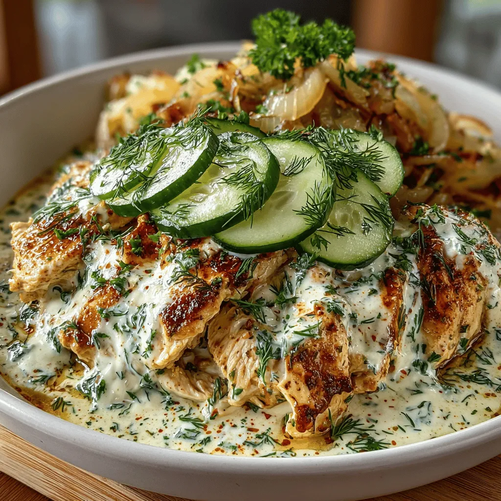 Crockpot Cucumber Dill Chicken is an innovative dish that brings together the refreshing crunch of cucumbers, the aromatic essence of fresh dill, and tender, juicy chicken. This unique combination not only tantalizes the taste buds but also offers a delightful twist on traditional chicken recipes. The use of cucumbers in a savory dish may be unexpected, but it adds a lightness that perfectly complements the other flavors, making this meal a standout option for any dinner table.