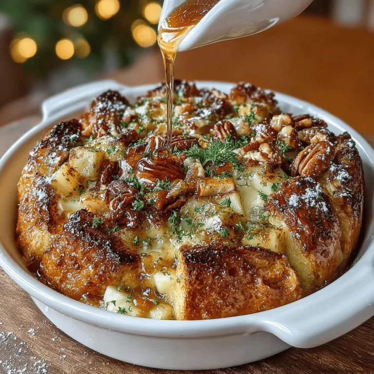 Using stale bread for your Baked Apple Cinnamon French Toast Casserole is crucial to achieving the perfect texture and structure. Fresh bread tends to become overly soggy when soaked in the custard mixture, making it difficult for the casserole to hold its shape while baking. Stale bread, on the other hand, has lost some moisture content, allowing it to absorb the egg mixture without becoming mushy. As the casserole bakes, the stale bread transforms into a delightful, custardy delight that holds together beautifully, making each slice easy to serve. Aim for a hearty bread like French or sourdough, which will provide the best texture and flavor.