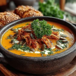 As the leaves begin to change and the air turns crisp, there's nothing quite like a warm bowl of soup to usher in the comforting vibes of fall. Among the myriad of seasonal recipes, the Creamy Crockpot Chicken Pumpkin Soup stands out for its rich flavors and creamy texture. This delightful dish not only captures the essence of autumn but also brings together the wholesome goodness of chicken and pumpkin into a hearty meal that is both nutritious and satisfying. Perfect for cozy evenings or gatherings with loved ones, this recipe is an easy-to-make option that allows you to enjoy a delicious, homemade meal with minimal effort.