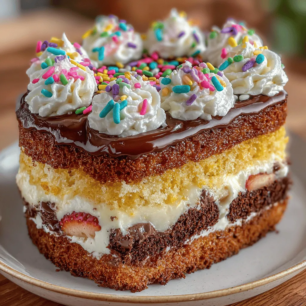 When it comes to desserts that not only tantalize the taste buds but also create a visual spectacle, the Neapolitan Dream Cake stands out prominently. This delightful cake is a harmonious blend of three beloved flavors: rich chocolate, creamy vanilla, and fresh strawberry. Each layer offers a unique taste experience while collectively creating a nostalgic nod to the classic Neapolitan ice cream. The cake's vibrant colors and layers make it an inviting centerpiece for any celebration, whether it’s a birthday party, a family gathering, or a festive holiday dinner.