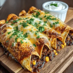 Spicy Hatch Chili Black Bean Enchiladas