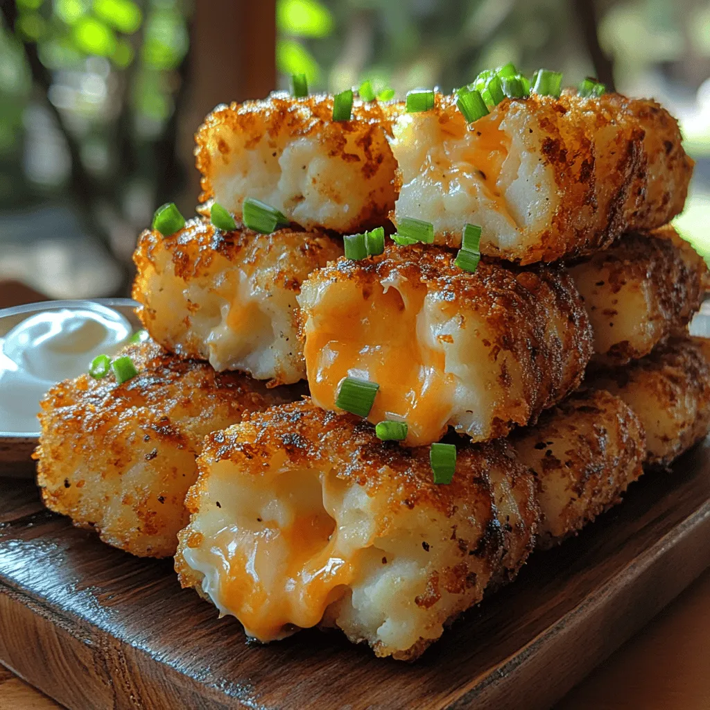 Welcome to the delightful world of Cheesy Mashed Potato Tots, where comfort food meets creativity in the kitchen. This innovative dish is a fantastic way to repurpose leftover mashed potatoes, transforming them into crispy, cheesy bites that are sure to become a family favorite. Whether you're looking for a fun appetizer, a satisfying snack, or a unique side dish for your next gathering, Cheesy Mashed Potato Tots offer versatility that fits a variety of occasions.