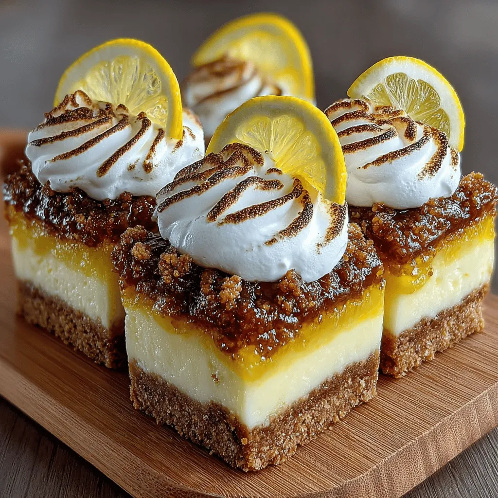 When the warm weather arrives, there's something undeniably satisfying about indulging in a light and refreshing dessert. Lemon desserts, with their bright and zesty flavor profiles, have long been a favorite among dessert lovers. Their invigorating taste can instantly uplift any meal, making them the perfect choice for summer gatherings, barbecues, or simply as a delightful way to cool off. Among the many lemon-infused treats, Zesty Frozen Lemon Meringue Pie Bars stand out as an ideal combination of flavors and textures, offering a unique twist on a classic dessert.