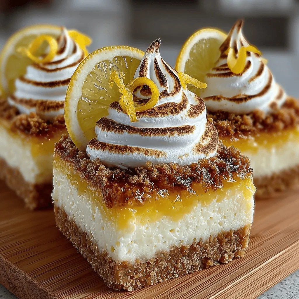 When the warm weather arrives, there's something undeniably satisfying about indulging in a light and refreshing dessert. Lemon desserts, with their bright and zesty flavor profiles, have long been a favorite among dessert lovers. Their invigorating taste can instantly uplift any meal, making them the perfect choice for summer gatherings, barbecues, or simply as a delightful way to cool off. Among the many lemon-infused treats, Zesty Frozen Lemon Meringue Pie Bars stand out as an ideal combination of flavors and textures, offering a unique twist on a classic dessert.