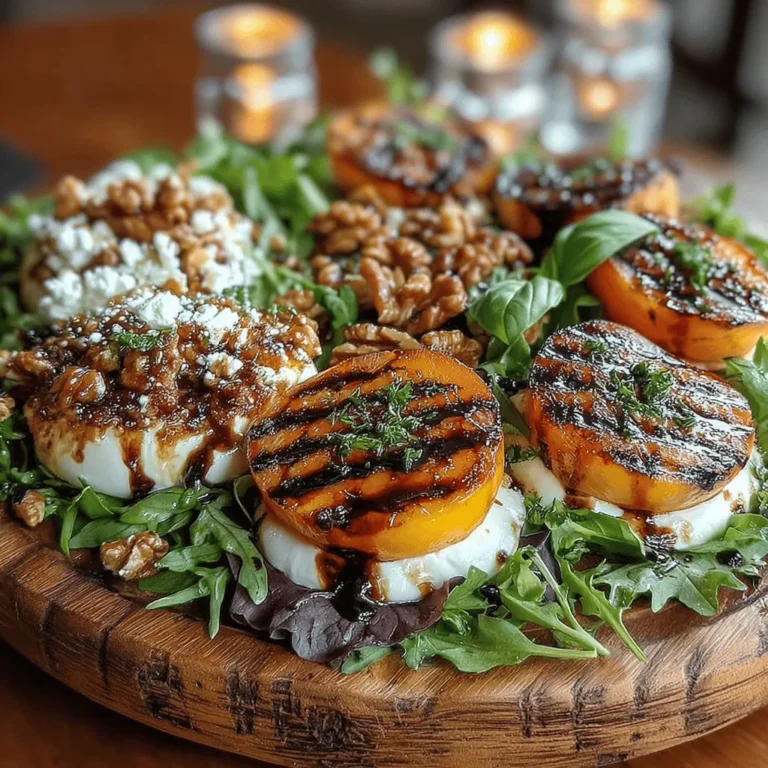 As summer approaches, the allure of fresh, vibrant salads becomes hard to resist. These dishes, bursting with seasonal produce, not only celebrate the flavors of the sun-drenched months but also provide a refreshing reprieve from the heat. Among the many delightful salad options, the Grilled Peach and Burrata Salad stands out as a perfect embodiment of summer's bounty. This salad combines the sweet, smoky notes of grilled peaches with the creamy richness of burrata cheese, the peppery bite of arugula, and the satisfying crunch of walnuts, creating a harmonious blend of flavors and textures.