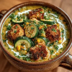Zucchini Corn Chowder with Thyme