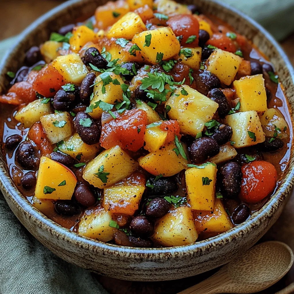 Fruity Fiesta Chili is a vibrant dish that marries the robust flavors of traditional chili with the unexpected sweetness of fruits. This unique chili recipe stands out not only for its colorful presentation but also for its nutritious profile, making it an excellent choice for those seeking a hearty meal that is also packed with health benefits. Whether you are planning a gathering with friends, a cozy family dinner, or simply want to prepare meals in advance, Fruity Fiesta Chili serves as a delightful option that appeals to a wide range of palates.